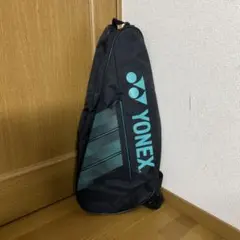 YONEX ラケットバッグ 黒/青 ストライプ テニス