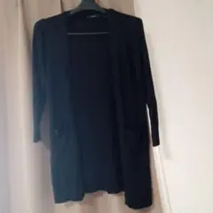 GIVORS ブラックロングカーディガン い
