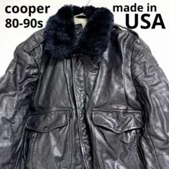激レア◎80-90s◎USA製◎Cooper◎本革◎G-1フライトジャケット◎
