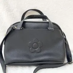 マリークワント　ショルダーバッグ　ハンドバッグ　2way 黒