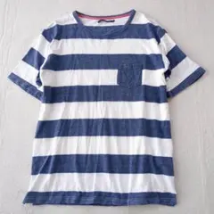 チャオパニック◇半袖Tシャツ ボーダー マリンスタイル Y2K カジュアル Lのサムネイル