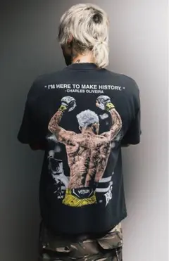 UFC公式　CHARLES OLIVEIRA Tシャツ　Lサイズ　BMFのサムネイル