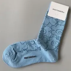 S312 marimekko マリメッコ ソックス 靴下 ブルー ウニッコ柄のサムネイル