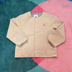 GERRY BREEZE アウター　ノーカラージャケット　 ベージュ系　140