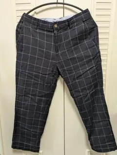 COMME CA COMMUNE ネイビー チェックパンツ Sのサムネイル