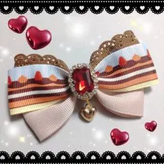 専用　ヘアゴム　ヘアリボン　1517　ケーキ　スイーツ　チョコ　いちご