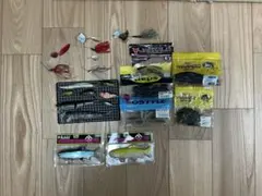 バス釣り引退セット　25タトゥーラsvtw 一誠ルアーワームまとめ売り バス釣り引退セット 整理品 25タトゥーラsv tw ワームまとめ売り