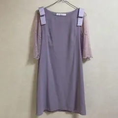 TOCCO closet ワンピース　レース　パープル　お呼ばれ