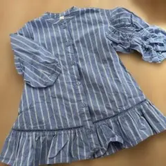 après les cours ストライプ ワンピース　90cm