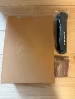 スタバ カスタマイズジャーニー レザートートバック、傘、パスケース3点セット