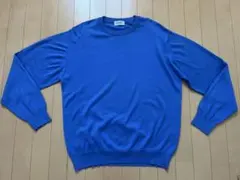 John Smedley スウェット24g シーアイランドコットン M 青