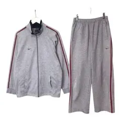 ナイキ　DRI-FIT ジャージ　上下セットアップ　スウッシュロゴ　グレー　M