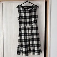 WILLSELECTION ノースリーブひざ丈ワンピース チェック柄