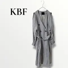 KBF ケービーエフ　パープルグレー くすみカラー　トレンチコート　F