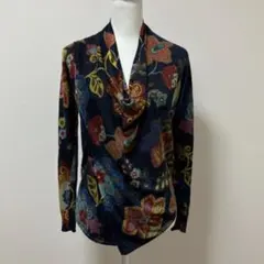 デシグアル　花柄　花　ニット　ブラック　大人　冬　春　上品