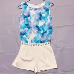 レディ Rady アイリスフラワービジューコンビネゾン ブルー S 新品タグ付き