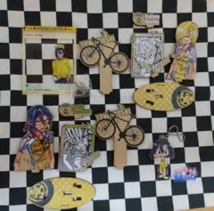 弱虫ペダル　手嶋純太　青八木一　アクリルスタンド、ウッドスタンドセット