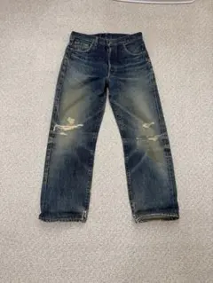 Levi's 702XX 日本製 97年復刻 W34 赤耳 鬼ヒゲ 色落ち抜群 - メルカリ