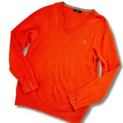 極美品✨バーバリーブラックレーベル ニット セーター カシミヤ ウール混 刺繍