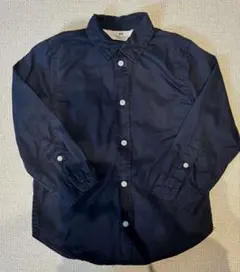 H&M ネイビー 長袖シャツ　ブラウス　カットソー　100cm