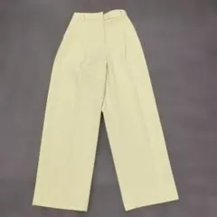 N. カジュアルパンツ スラックス ライトイエロー S