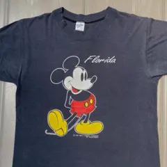 【80年代USA製】ぼろ 鬼フェード ディズニー ミッキー Ｔシャツ ビンテージ