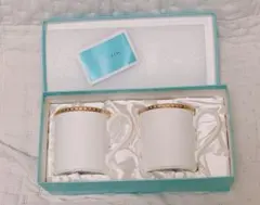Tiffany & Co. ティファニー ゴールドバンド マグカップ ペアセット