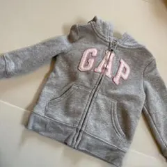 Baby GAP 12-18months グレーピンクジップパーカー