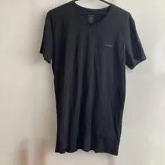 DIESEL ブラック Vネック Tシャツ M