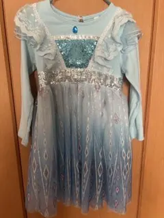 スミレ様専用エルサ風ワンピース　キッズ110