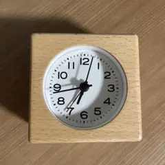 無印良品　ブナ材　置き時計アラーム　ナチュラル￼