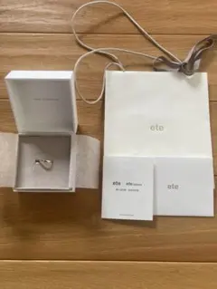 ete 925シルバー カットリング美品、13号シルバー