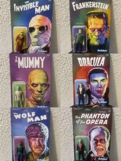 【まとめ売り】ユニバーサルモンスター ReAction フィギュア6体セット希少