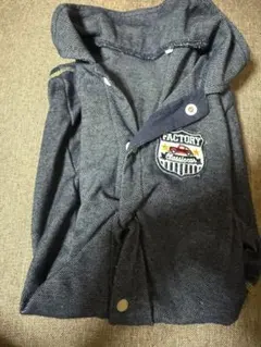 ダークグレー ロンパース カバーオール