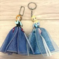 アナ雪　アナ　エルサ　ドレス型キーホルダー　ディズニーリゾート