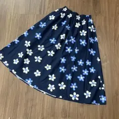 新品　未使用　ユニクロ　Marimekko 花柄ロングフレアスカート S