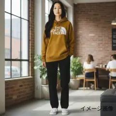 ノースフェイスパーカースウェットマスタードイエロー レディースXXL古着