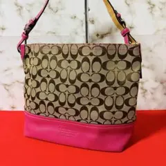 0085 COACH signature y2k shoulder bag