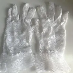 手袋　レース　白　成人式　卒業式　前撮り