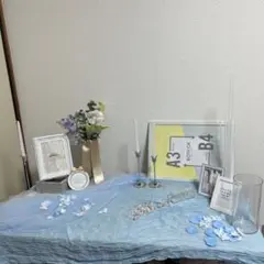 【1週間限定出品】ウェルカムボード 花とキャンドルの装飾