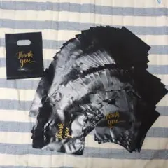 Thankyou ラッピング袋 黒 100枚