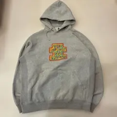 美品 ブラックアイパッチ パーカー フーディ プルオーバー グラデーションロゴ