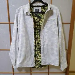 BEAMS HEART カモフラージュ長袖シャツ　メンズ