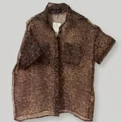 FIG&VIPER シアー　ヒョウ柄　シャツのサムネイル
