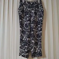 HK WORKS LONDON クロップドパンツ ボタニカル柄 M 快適パンツ