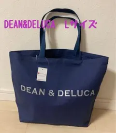 新品　DEAN&DELUCA　ディーン＆デルーカ　トートバック　ブルーグレー　L