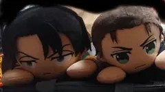 即購入⭕️)進撃の巨人 リヴァイ エレン だっこシリーズぬいぐるみ