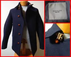 EDIFICE エディフィス 胡桃釦 シングル Ｐコート ピーコート 50 EDIFICE エディフィス 胡桃釦 シングル Pコート ピーコート 50