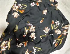 ZARA BASIC 花柄 長袖シャツ Sサイズ