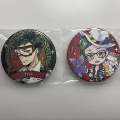 ツイステ トレイ・クローバー 缶バッジ キャラぺこ缶バッジ